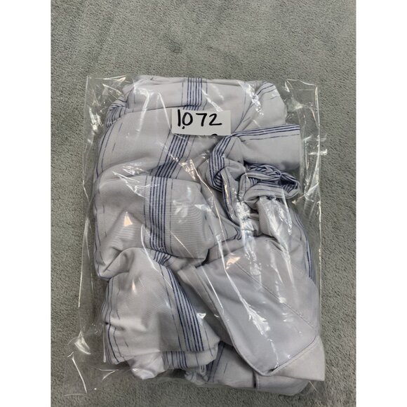 Callaway Men's Opti-Dri Polo Shirt XL White & Light Blue Striped Elastane - Picture 8 of 8